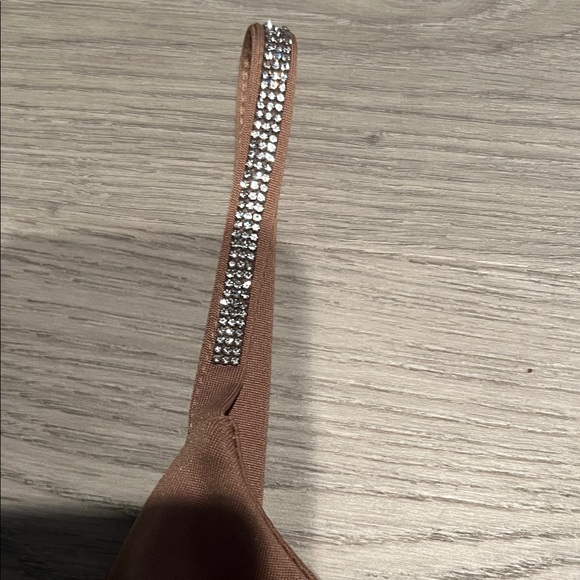Brown Bodysuit with Sparkling Straps - Picture 2 of 5